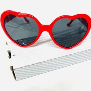 Valentine’s Day Heart-Shaped Red Sunglasses